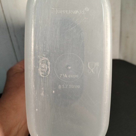 Tupperware Modular Mate Oval 3  #1613 w/  Lt. blue seal #1616 vintage  (E4) - Picture 8 of 11